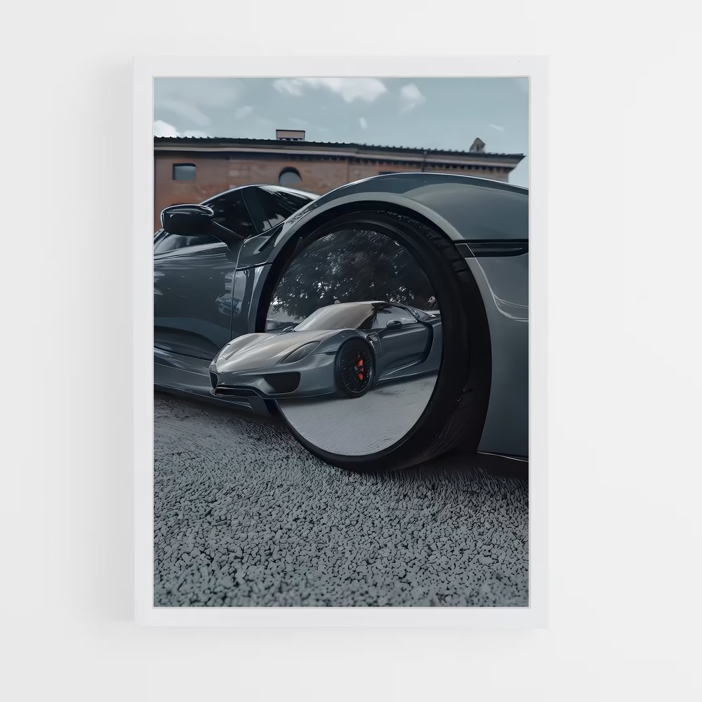Poster 918 Spyder Resplendissant – affiche Porsche (vue 3)